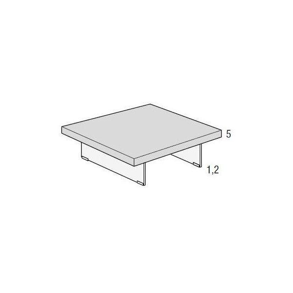 COFFEE TABLE AIR laccato quadrato  L. 73,6  H. 41,4 - LAGO