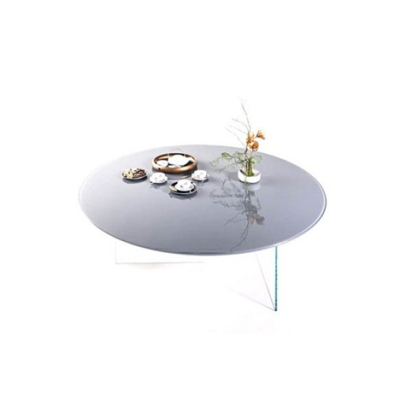 Coffee Table Air rotondo top vetro diam. 50 H. 32,4