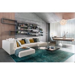 Coffee Table Air rotondo top vetro diam. 120 H. 32,4