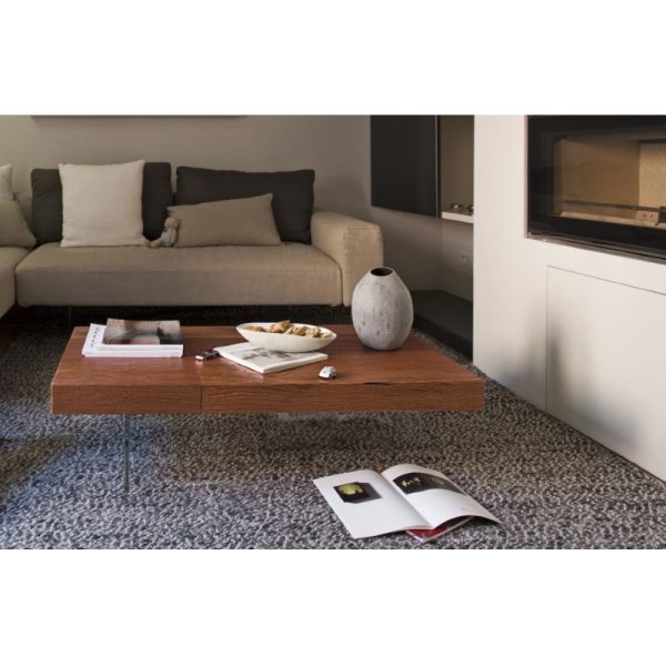 Coffee Table Air quadrato top wildwood L. 73,6 x H. 31