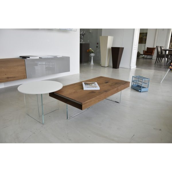 COFFEE TABLE AIR quadrato top wildwood L. 73,6 x H. 39 - LAGO