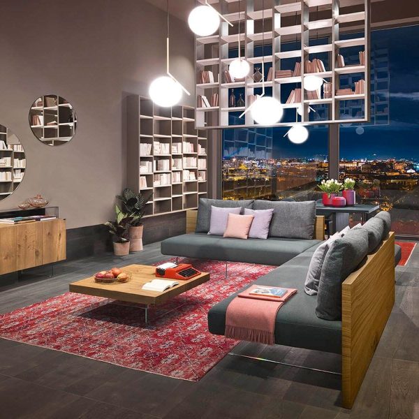 Coffee Table Air quadrato top wildwood L. 110,4 x H. 39