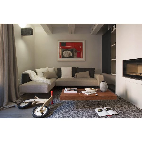 Coffee Table Air quadrato top wildwood L. 110,4 x H. 39