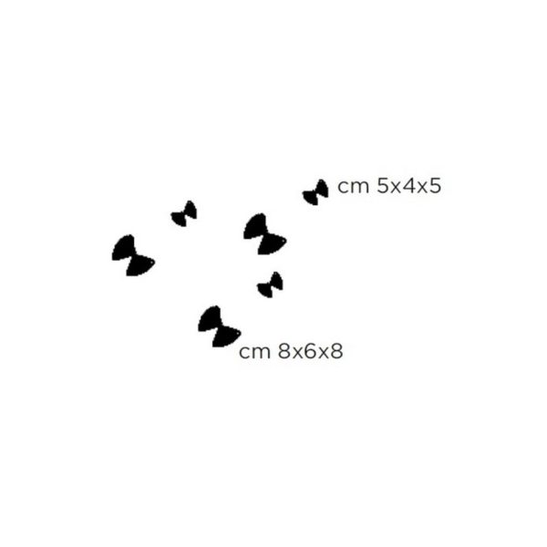 MOGG - APPENDIABITI BICE KIT 6 FARFALLE OTTONE
