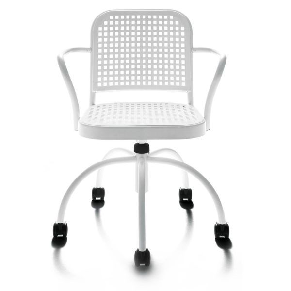 Sedia Silver con braccioli e ruote