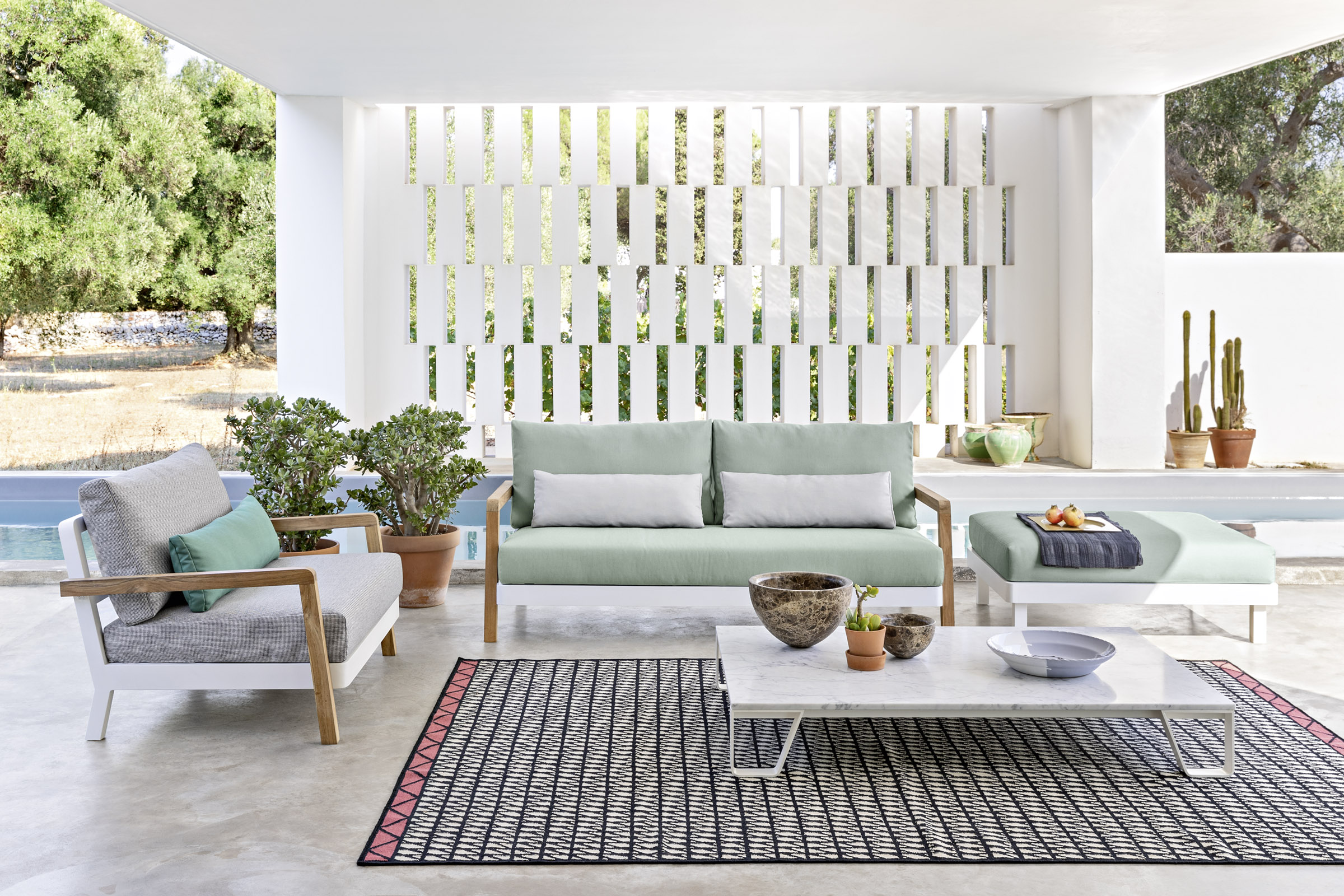 Serie Win Gervasoni, l'outdoor raffinato e confortevole