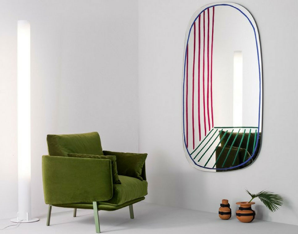 Specchio New Perspective di Bonaldo: dinamicità e immaginazione