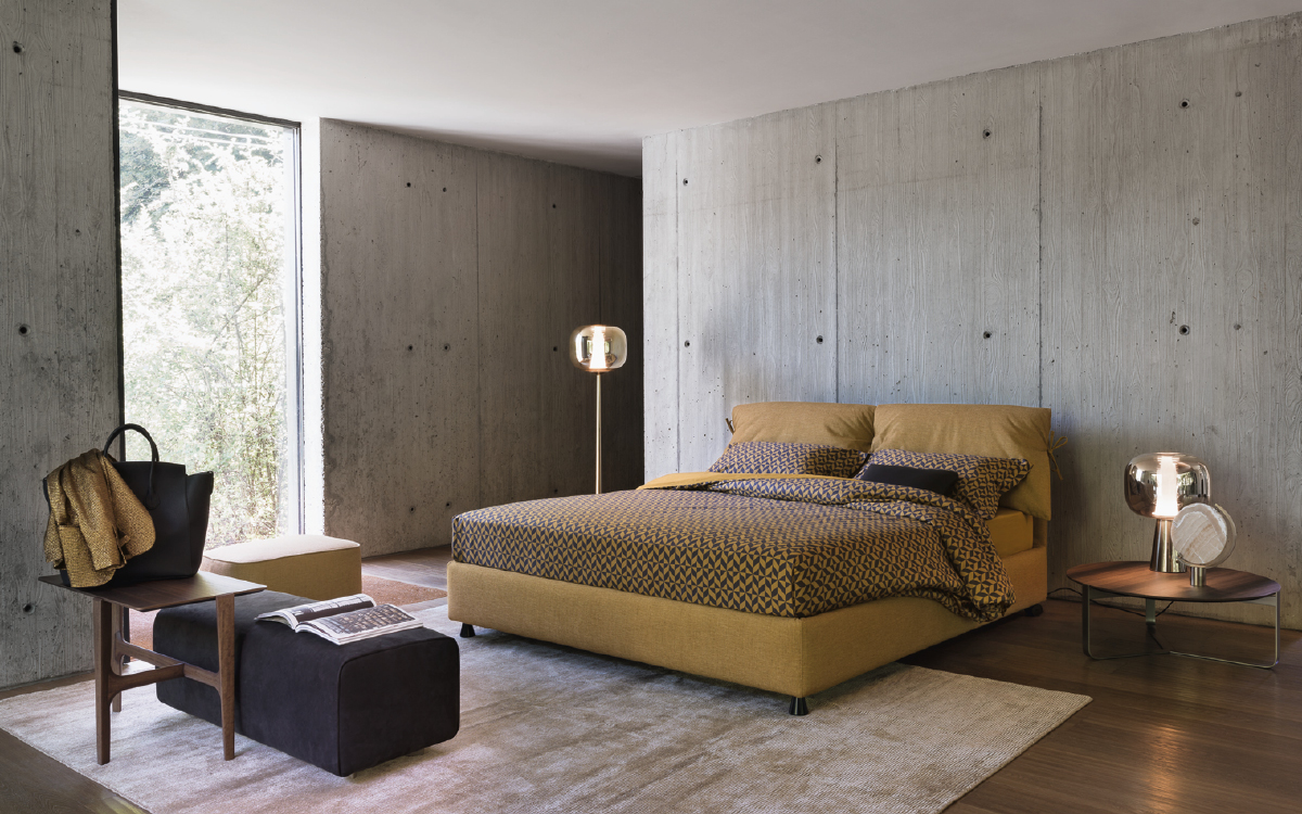 Vico Magistretti letto Nathalie Fluo
