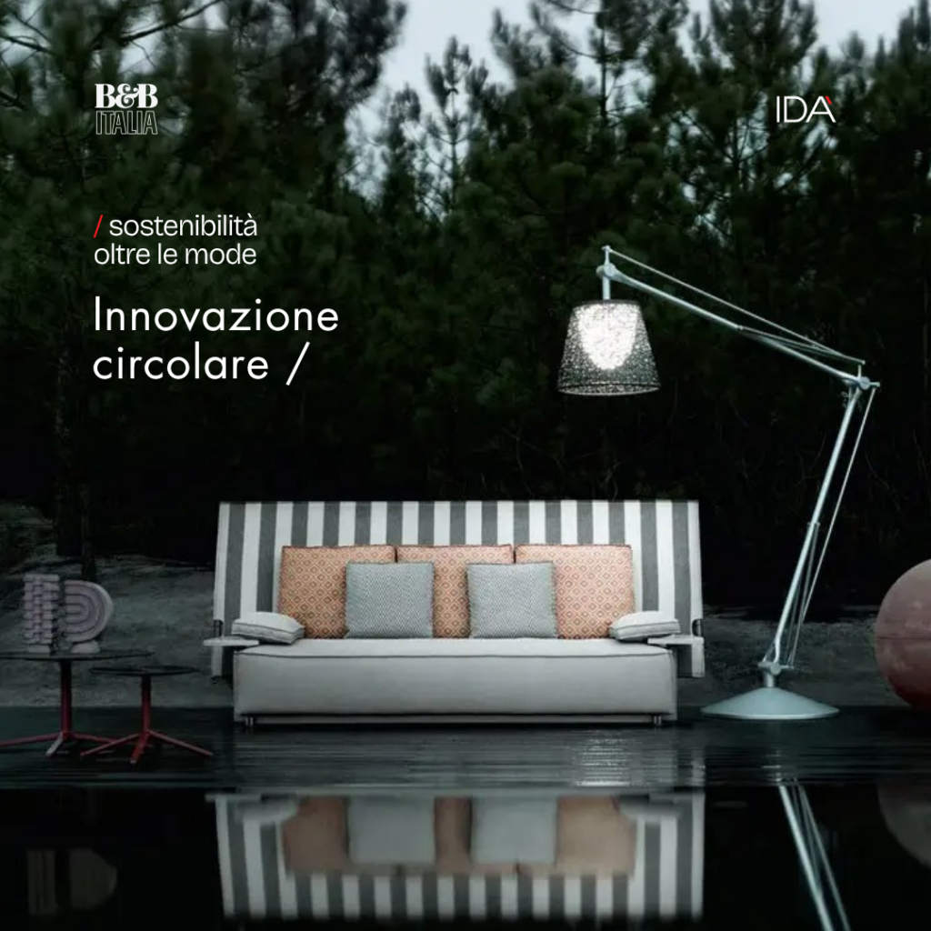 B&B Italia, divani_sostenibilità, Ida' Interni d'autore