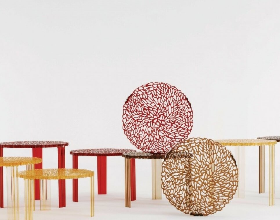 La serie di tavolini T-Table di Kartell