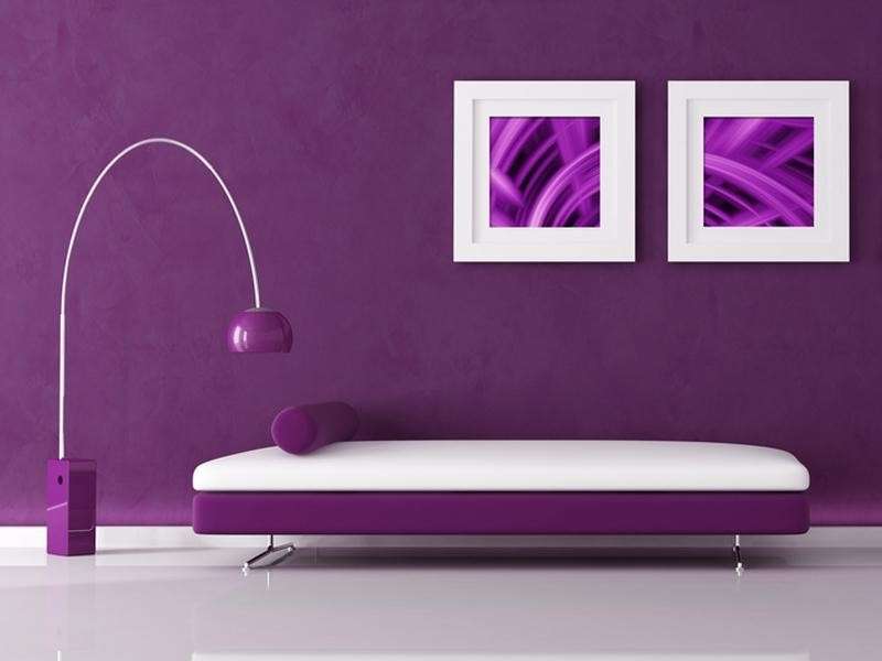 Arredamento di colore viola Arredamento di colore viola